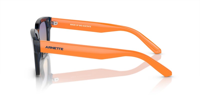 Arnette AN4334 Cold Heart 2.0 Sunglasses, Transparent Blue/Clear Fifty Orange/Dark Blue, 53 mm - Image 3